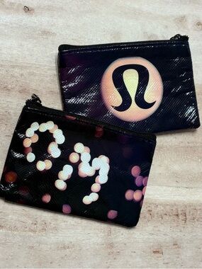 Lot of 2 LULULEMON Zipper Pouches